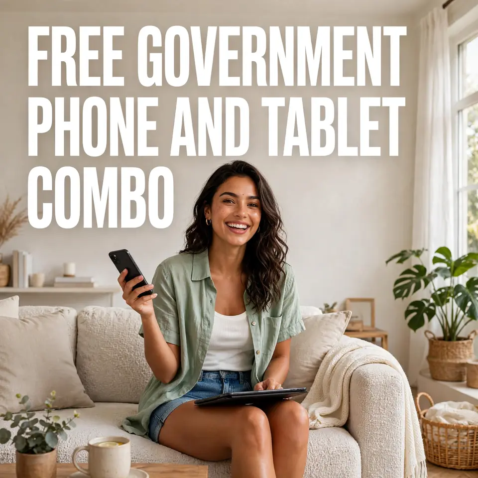 Free government phone and tablet combo at home